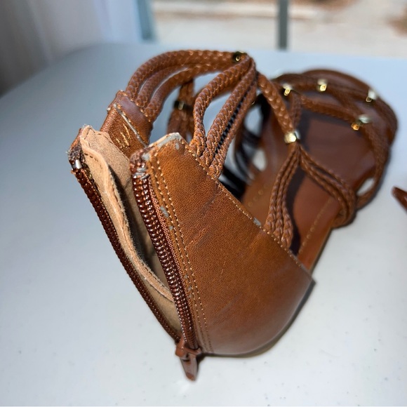 Tan Aldo Strappy Sandals - Picture 4 of 6